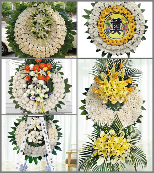 福建龙岩长汀县三洲镇小潭村花圈速递